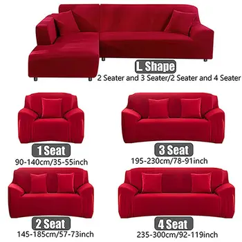 1/2/3/4 sėdynės grotelės, sofos padengti gyvenamasis kambarys, virtuvė, elastinga ruožas sofa cover pet kampe L-formos visiškai suvynioti sofa dangtis 5881