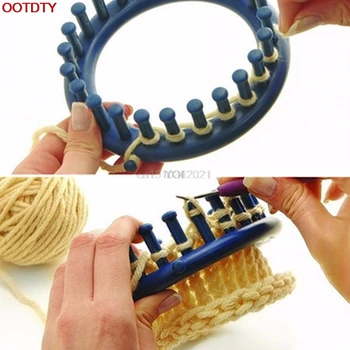 14CM Mėlynas Apvalus Ratas Skrybėlę Klasikinio Knitter Knifty Mezgimo Megztiniai Loom Rinkinį