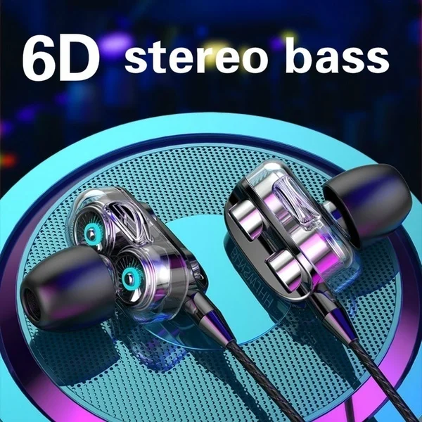 3.5 mm Stereo Laidinio Didelės Ausinės Bass 6D In-Ear Ausinių Sporto Ausinės + Ausinių Atveju - Ausinės Ausinės & Ausines 0