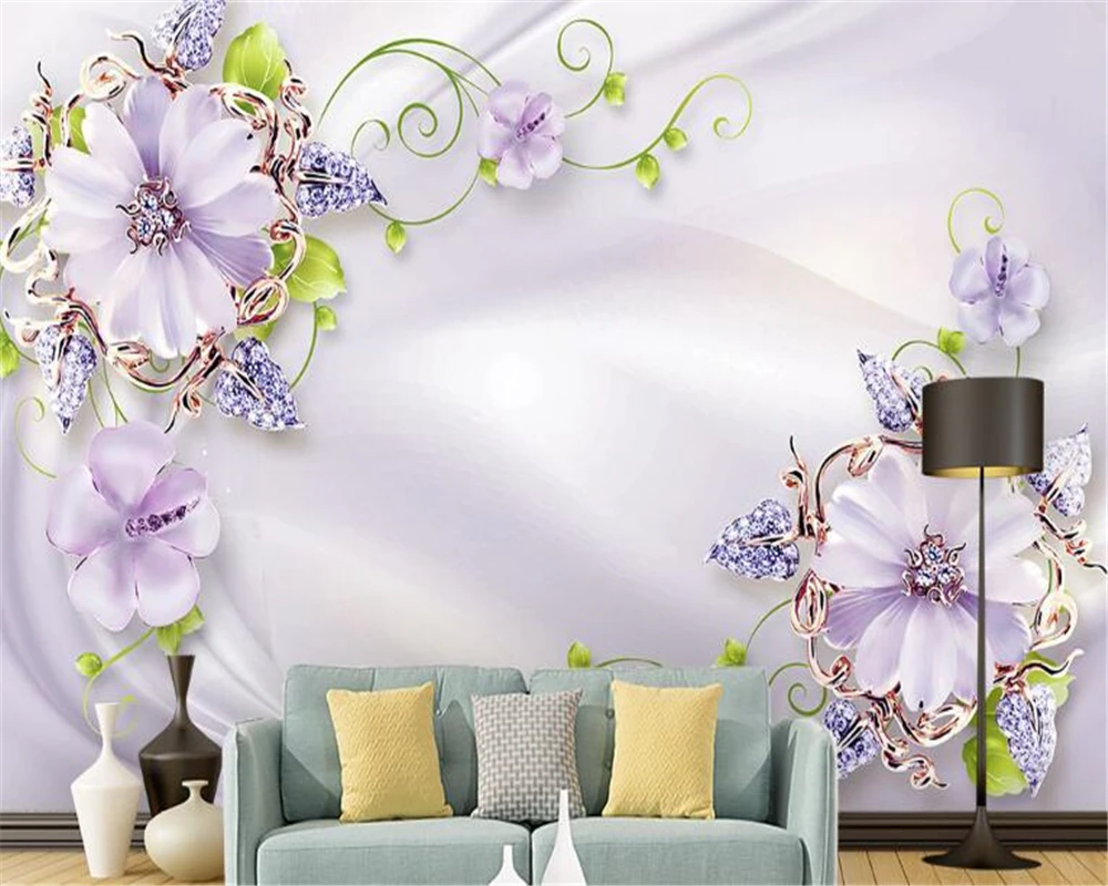 Beibehang hudas grožio, Modernaus minimalistinio namų dekoravimo, juvelyrikos ir gėlių tapetai, sofa-lova, TV foną tapetai, vaikų kambarys 0