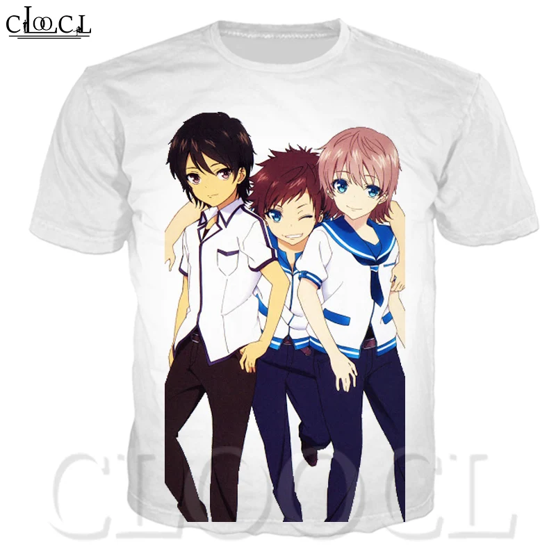 CLOOCL Vasaros vyriški Laisvalaikio Marškinėliai Iš Ramus ir Tylus Rytoj Crewneck Trumpas Rankovės Japonų Anime Drabužius T-Shirt 0