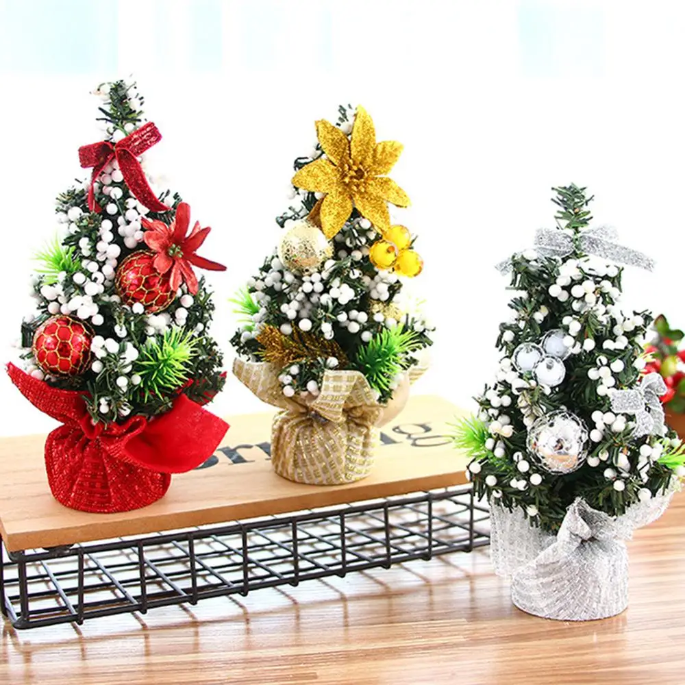 Dirbtinis Stalo Mini Kalėdų Eglutės papuošalus Miniatiūrinių Medžių Festivalis Namų Puošybai vestuves apdaila 0