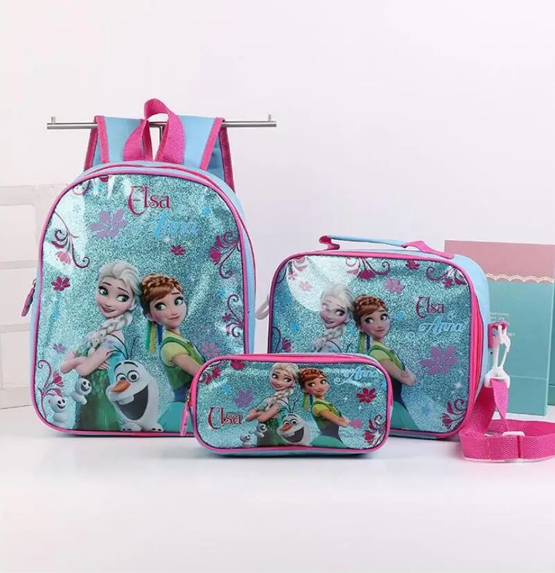 Karšto vaikams, cartoon Elsa Anna kuprinę merginos princesė mielas mokyklos maišą Vaikų Sofija Darželį, kuprinės 0