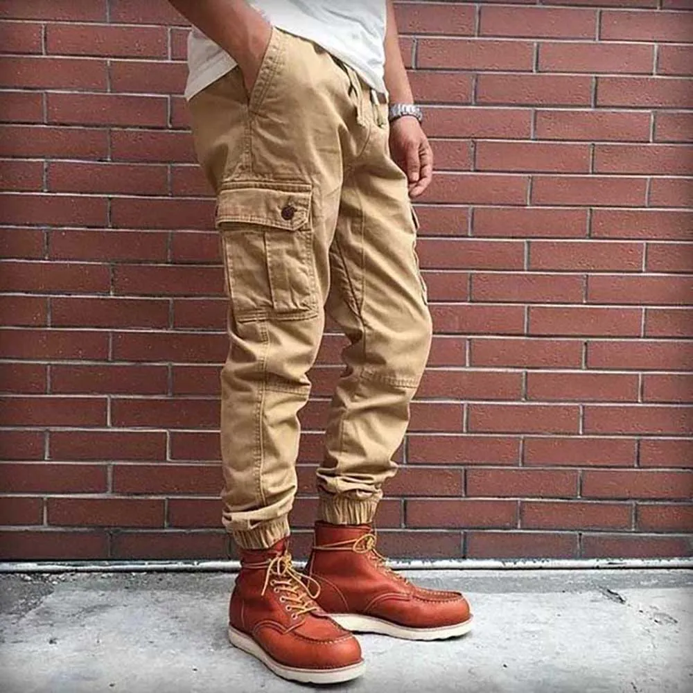 Naujas Mados Atsitiktinis Slim Fit Krovinių Kelnės Reguliarios Karinės Armijos Stiliaus Kamufliažinės Kelnės Streetwear Poilsiu Vyrų Drabužiai. 0