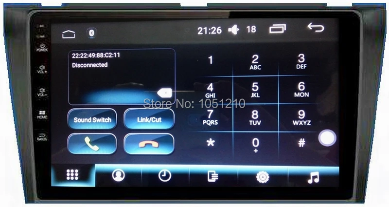 Ouchuangbo automobilio stereo gps navigacija Mazda 3 2007-2009 m. parama 1080P vaizdo grotuvas, WIFI, bluetooth, android OS 6.0 0