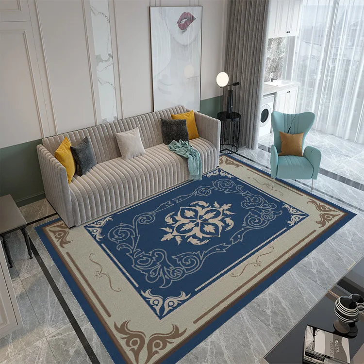 Šiaurės įėjimo miegamųjų namo spausdinti kambarį kilimas modernios geometrinės sofa-lova, kavos staliukas antklodė 0