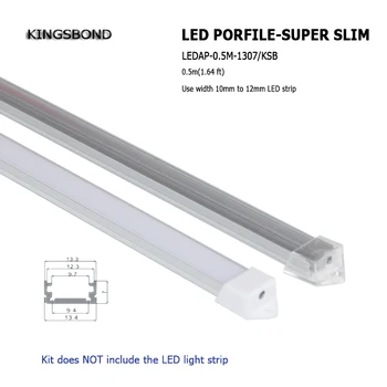 1m U tipas Slim LED aliuminio profilis led juostelė šviesos led juostelė būsto kabinetas šviesos spinta, koridoriaus šviesos žibintas