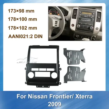2 Din Automobilio Radijo fascia Nissan Xterra Pasienio 2009 M. Automobilių DVD rėmo GPS Navigacijos Fasciją Skydelis Fasxia Automobilių Garso Rėmelį 7743