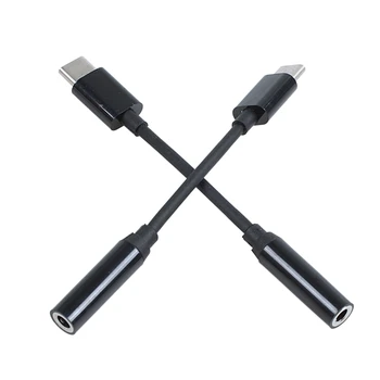 2 Paketas USB C iki 3,5 mm Ausinių Lizdas Adapteris, C Tipo Vyriška 3,5 mm Moterų AUX-Jack Stereo Ausinės Keitiklis, Suderinamas su Ta 17025