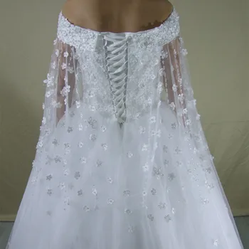 2019 Prabangių Gėlių Nėrinių Perlai Duobute Vestuvių Suknelė Su Vaizdo Užsakymą Appliqued Vestido De Noiva