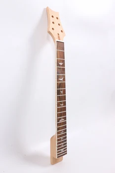25.5 648 mm 24.75 colių 628mm 22 nervintis elektrinės gitaros kaklo nebaigtų raudonmedis, kad ir raudonmedžio fingerboard 24.75 colių 9152