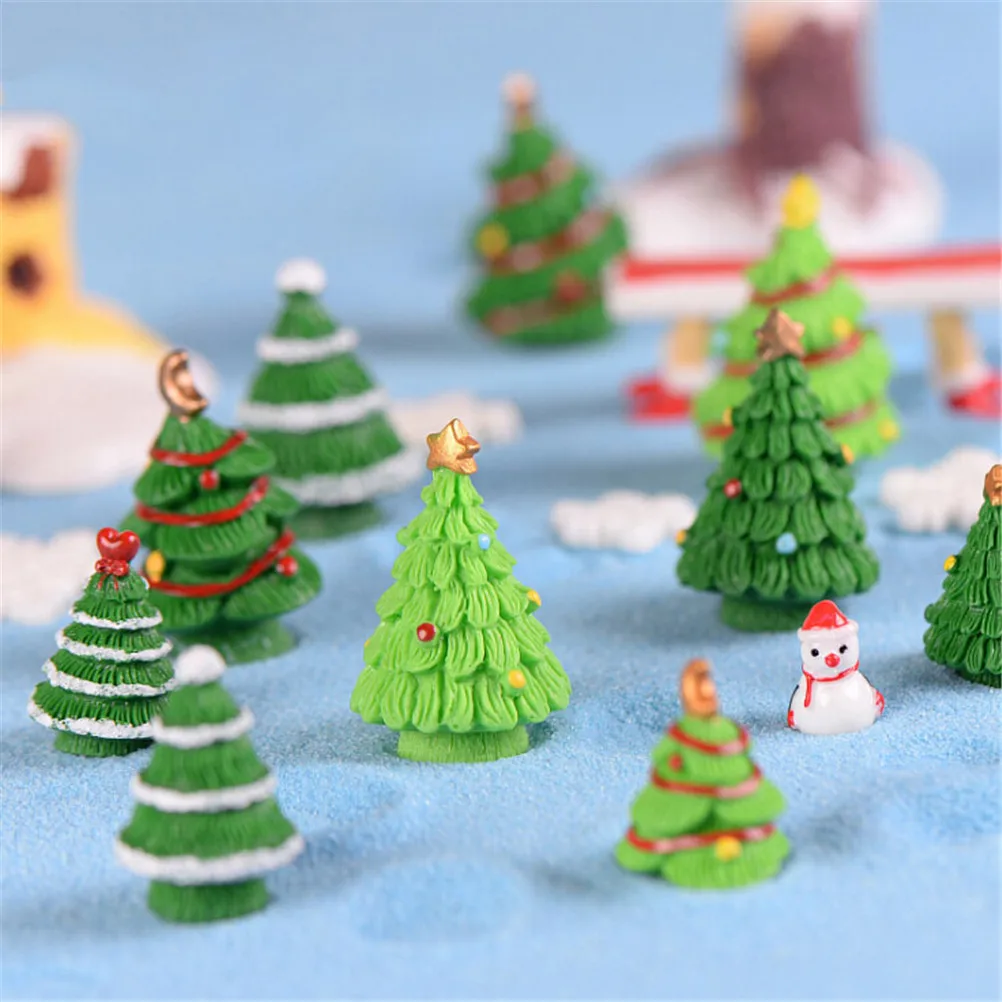 2vnt Dervos Kalėdų Eglutės Skaičiai Miniatiūriniai/Pasakos Sodo Statulėlės Lėlės Namą Vaikų Žaislai 