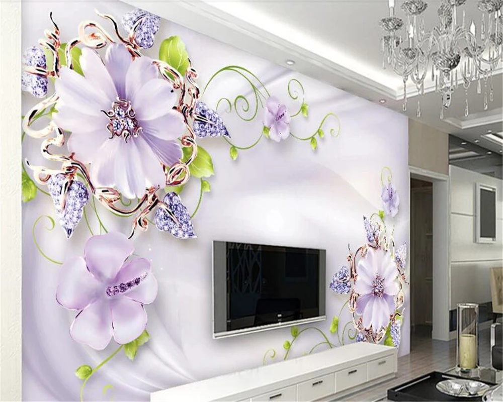 Beibehang hudas grožio, Modernaus minimalistinio namų dekoravimo, juvelyrikos ir gėlių tapetai, sofa-lova, TV foną tapetai, vaikų kambarys 1