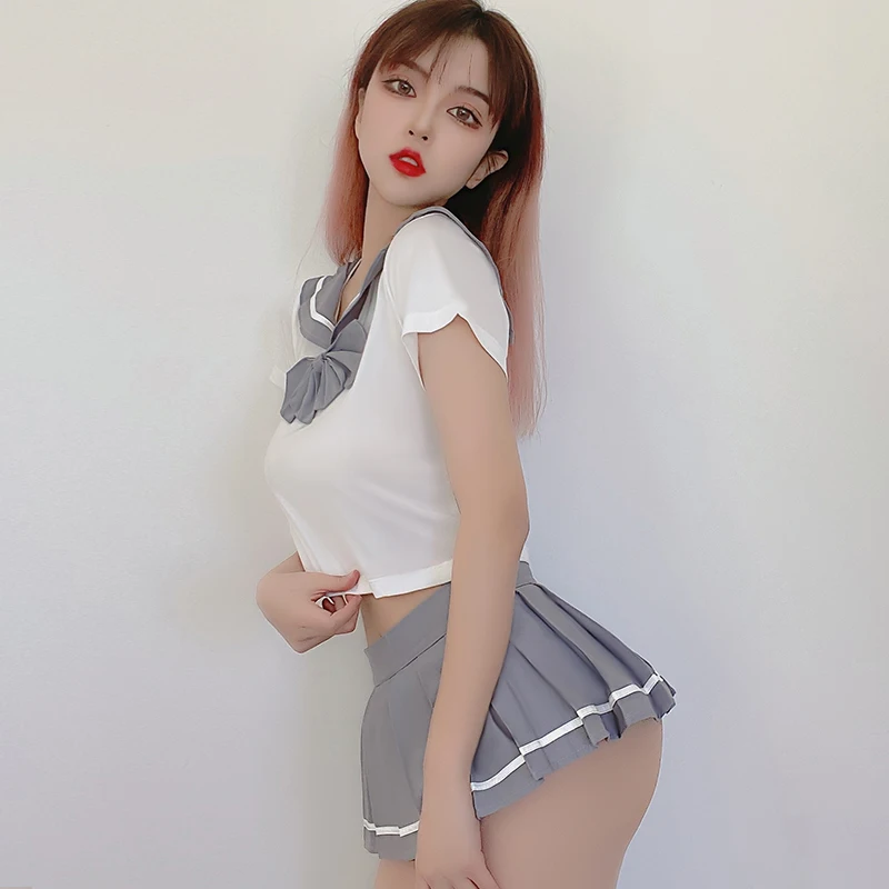 Japonijos Seksualus Moksleivė Kostiumas Kawaii apatinis Trikotažas Roleplay Erotika Cosplay Apranga Studentų Vienodas Mini Sijonas Sekso Naughty Girl 1