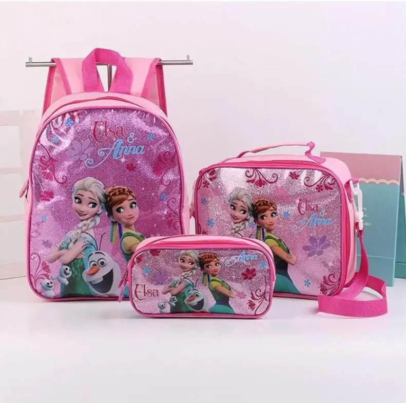 Karšto vaikams, cartoon Elsa Anna kuprinę merginos princesė mielas mokyklos maišą Vaikų Sofija Darželį, kuprinės 1