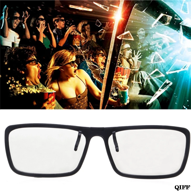Lašas Laivas&Didmeninė Clip-On Tipo Diskiniai Pasyvus Polarized 3D Glasses TV Nekilnojamojo 3D Kino 0.22 mm APR28 1
