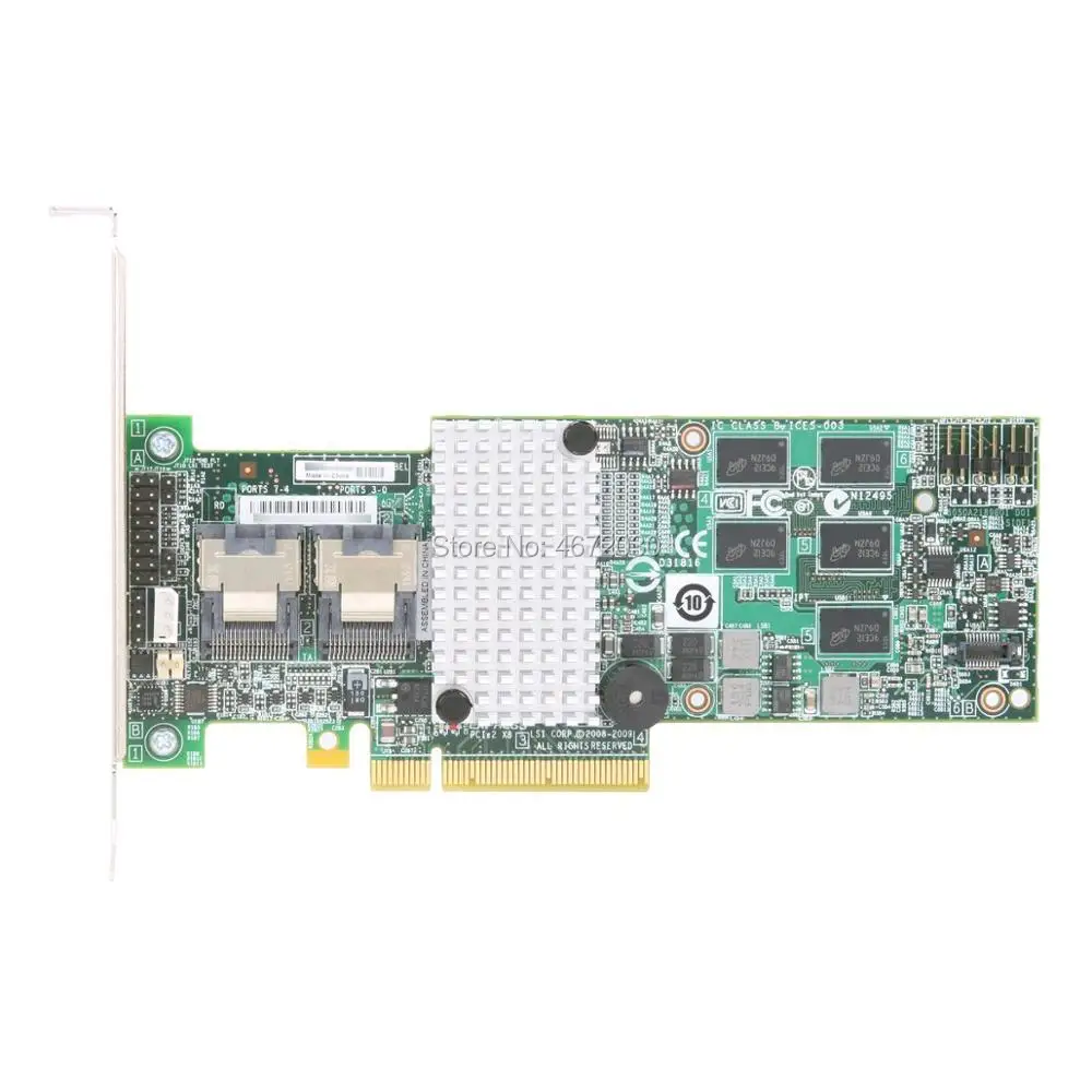 Naujas Avago LSIMegaRAID SAS 9260-8i LSI00198 8 port 512MB cache SFF8087 6Gb RAID0.1.5.6 PCI-E 2.0 X8 Valdiklio plokštė 1