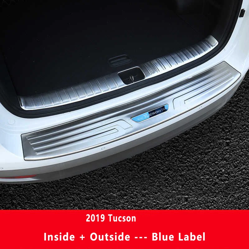 Tinka 15-19 Hyundai naujų Tucson galiniai apsaugai Modifikuotų nerūdijančio plieno kamieno uodega durų pedalų apdaila priedai 1