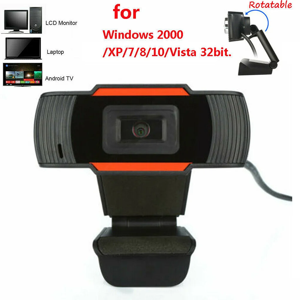 USB 2.0 HD 12.0 M Pikselių Kamera Internetinis Susitikimas Vaizdo Pokalbių Pasukti Kompiuteris Nešiojamas Clip-on Fotoaparatas 1