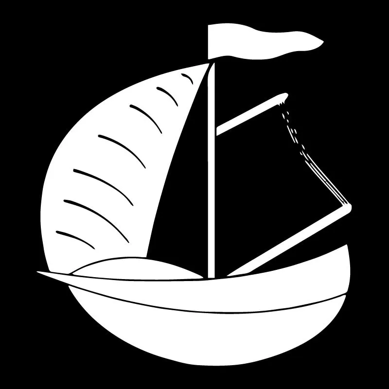 YJZT 16CM*17.4 CM Laivo Kateris, Burlaivis Vandenyno Kūrybos Bamperio Apdaila Animacinių filmų Vinilo Automobilių Lipdukai Lipdukai C31-0471 1