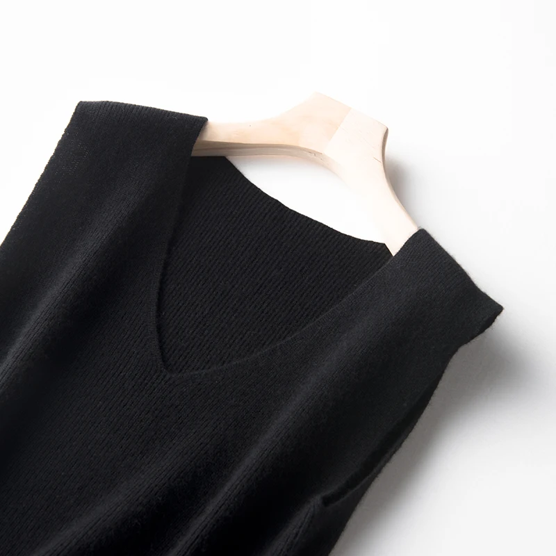 2020 naujas vientisos spalvos kašmyro liemenė, diržas rankovių moterų liemenė plonas megztinis (puloveris) 2
