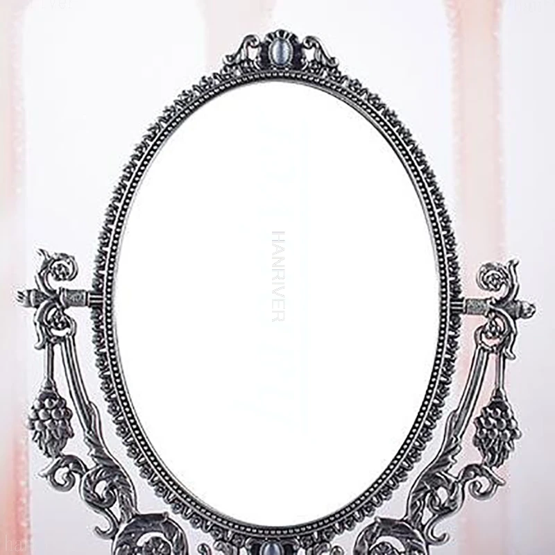 Didelis HD Europos makiažo veidrodėliai darbalaukio retro dvigubai princess tualetinis staliukas top veidrodis 2