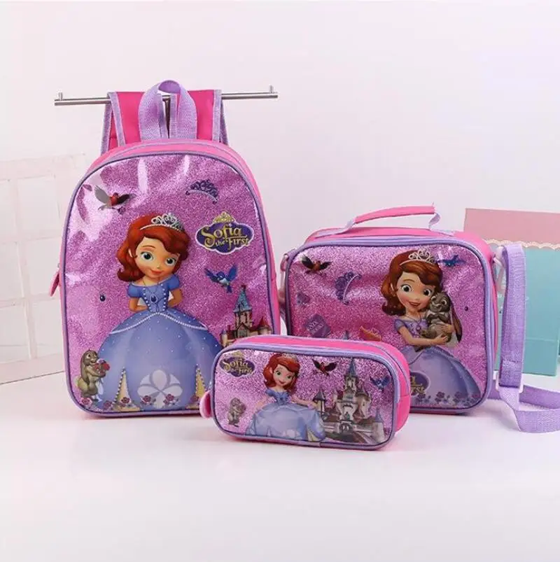 Karšto vaikams, cartoon Elsa Anna kuprinę merginos princesė mielas mokyklos maišą Vaikų Sofija Darželį, kuprinės 2