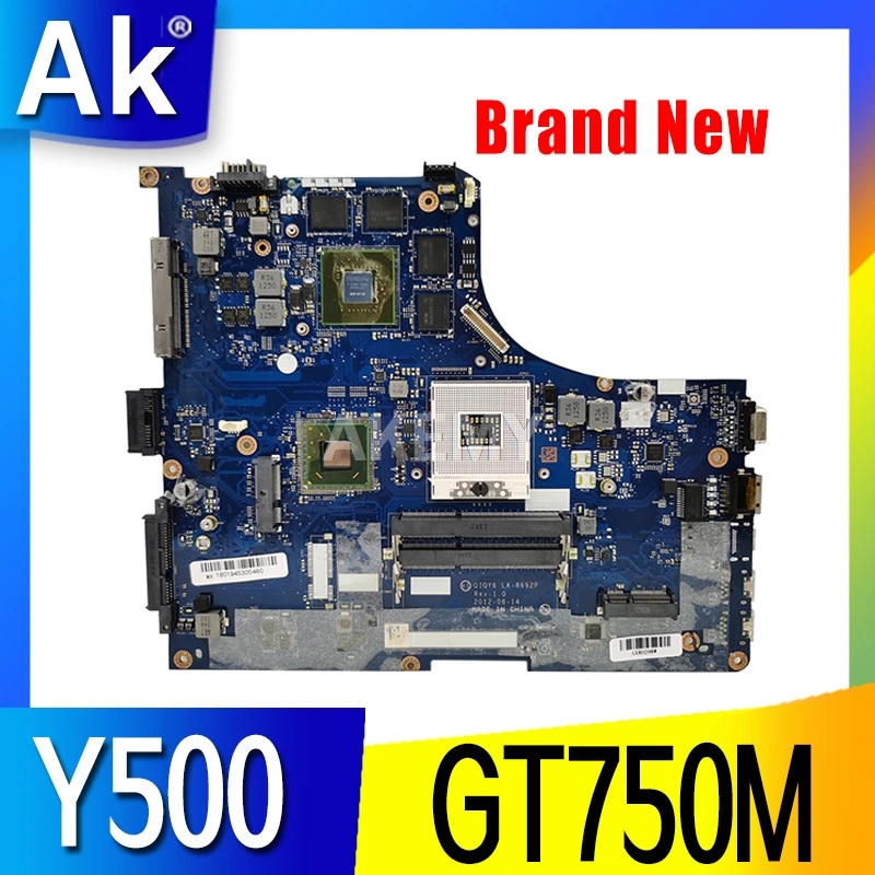 NM-A142 Lenovo ideapad Y500 QIQY6 NM-A142 nešiojamas plokštė Y500 GT750 mainboard su grafika kortelės Bandymas 2