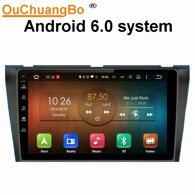 Ouchuangbo automobilio stereo gps navigacija Mazda 3 2007-2009 m. parama 1080P vaizdo grotuvas, WIFI, bluetooth, android OS 6.0 2