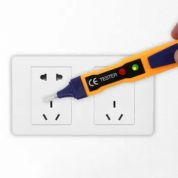 48SN Ne-Susisiekite su AC Įtampos Elektros Testeris Pen Indukcijos Bandymo Pieštukas Su LED Šviesos Elektriniai Indikatoriai, Testeriai