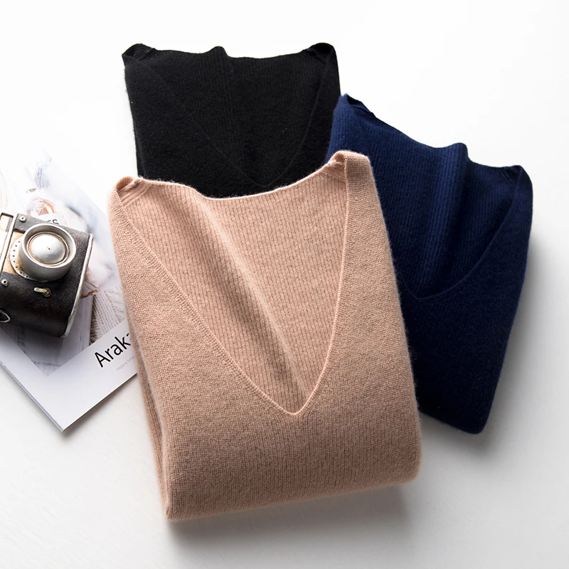 2020 naujas vientisos spalvos kašmyro liemenė, diržas rankovių moterų liemenė plonas megztinis (puloveris) 3