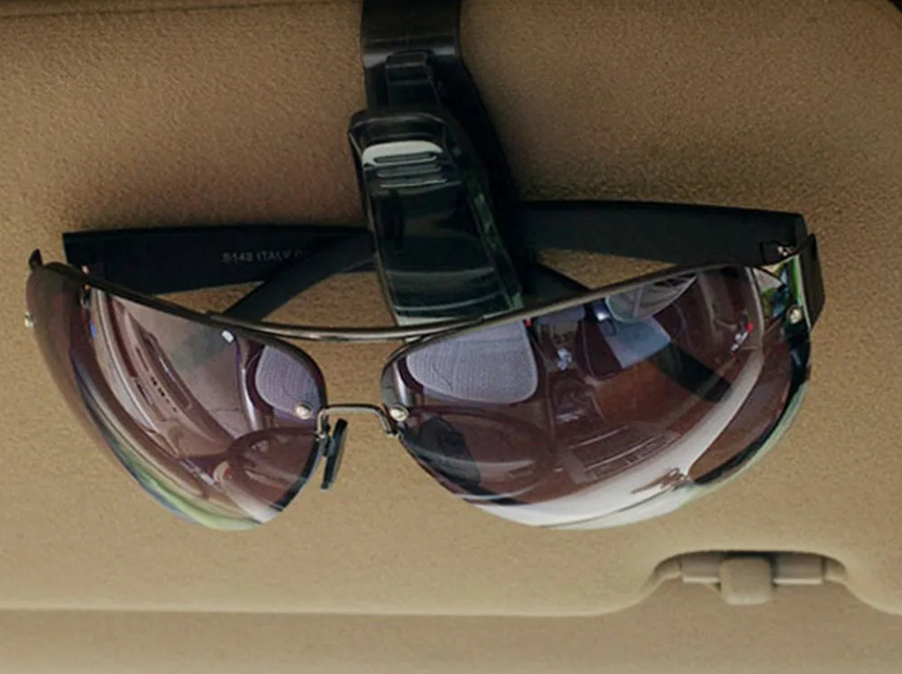 Auto užtrauktuku įrašą, auto reikmenys, ABS automobilių transporto saulės skydelis akiniai nuo saulės akiniai, akiniai bilieto turėtojas įrašą karšto pardavimo 3
