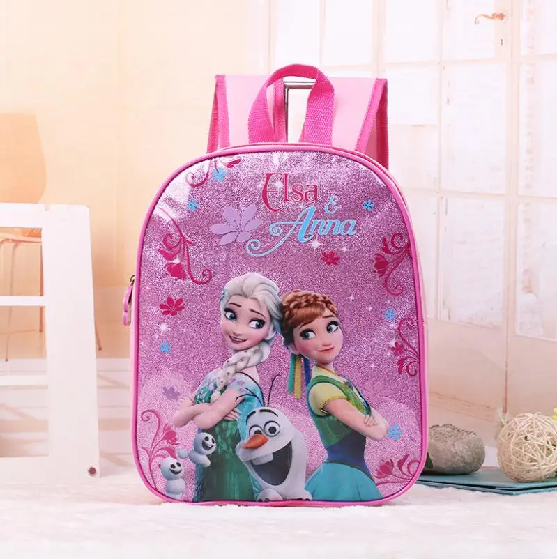 Karšto vaikams, cartoon Elsa Anna kuprinę merginos princesė mielas mokyklos maišą Vaikų Sofija Darželį, kuprinės 3