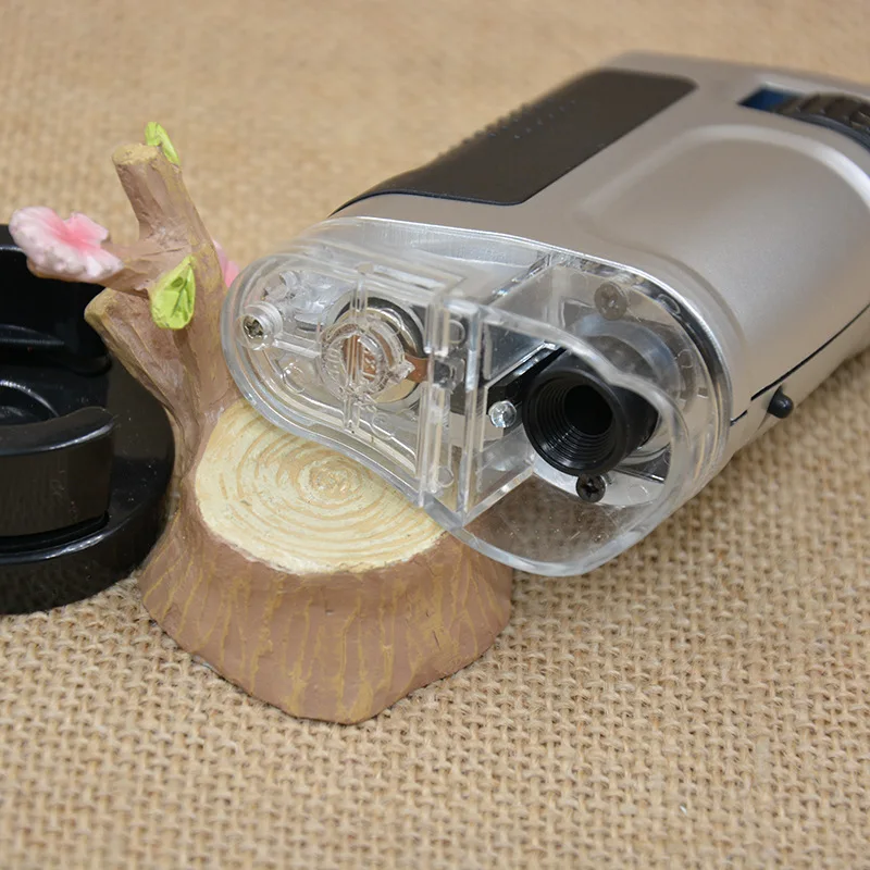 Mini Nešiojamas Mikroskopu Zoom 10081-8 20X-40X Papuošalai Valiuta Aptikti Mikroskopas Su LED Apšvietimo didinamasis stiklas Loupe 3