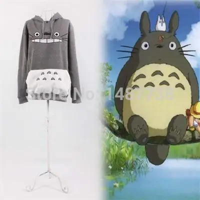 Naujas Unisex Palaidinukė Animacinių filmų Totoro Gyvūnų Laisvas Megztinis Hoodies Cosplay Kostiumai Vyrams/moterims ropa mujer 3