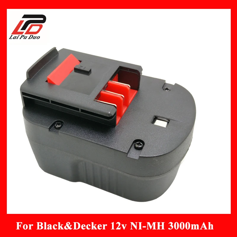 Pakeitimo Aukštos Kokybės 3.0 Ah 12V Ni-MH Įrankio Baterija Black&Decker: FS120B,CP122K,A12,BD12PSK,FSB12 3