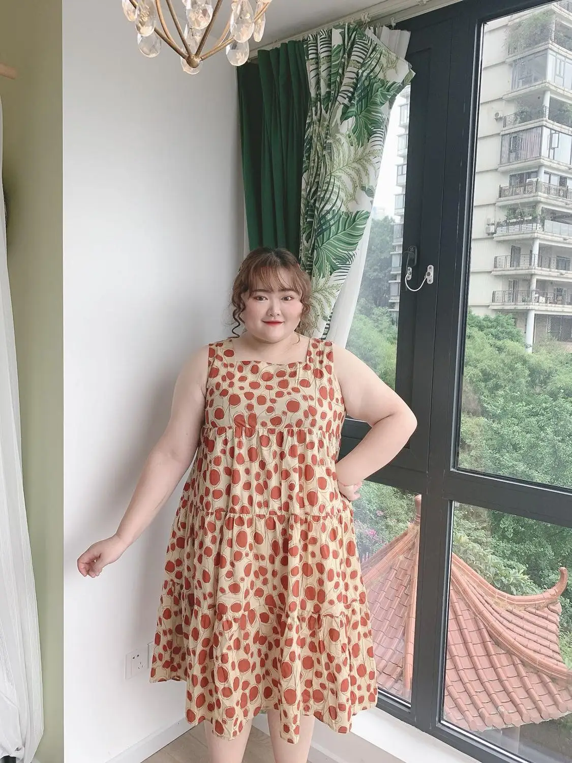 Vasaros Japonijos saldus lolita dirželis suknelė vintage didelio dydžio dideli, XL-3XL aukšto juosmens mielas spausdinimo viktorijos suknelė kawaii girl cos 3