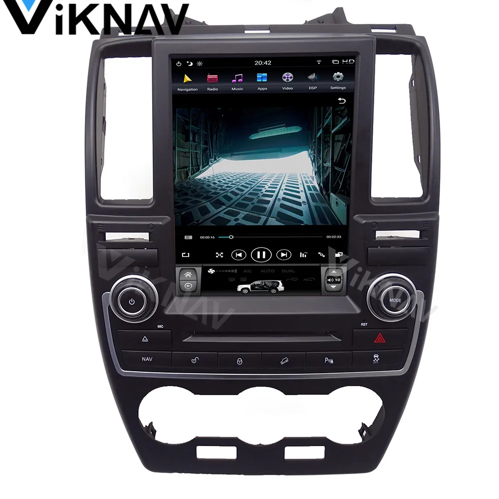 Vertikalus ekranas, android auto radijas, Automobilių radijo multimedijos grotuvo Land Rover Freelander 2 2007-GPS navigacija, 10.4 colių 3