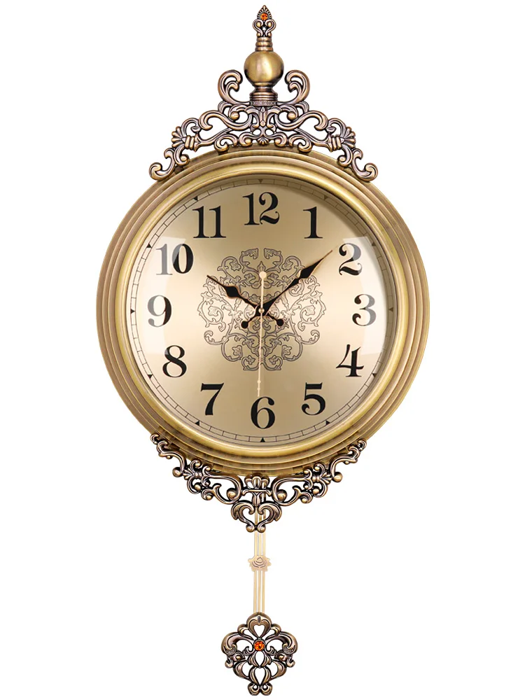 Šiaurės Derliaus Prabangus Sieninis Laikrodis Skaitmeninis Silent Didelis Švytuoklės Senovinis Sieninis Laikrodis Vintage Stiliaus Papuošalai Namų Horloge 50 3