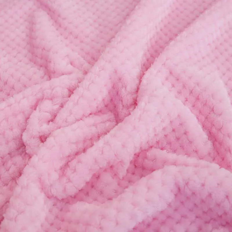 2020 m. Namų Tekstilės 200x230cm Polar Fleece Audinys Rožinės spalvos Lovatiesės Storas Vilnos Mesti Antklodę už Sofos 4