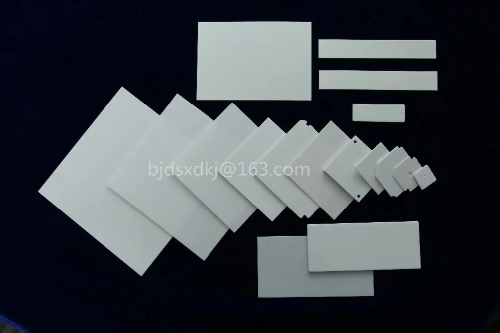 96% Aliuminio oksido Keramikos Plokštės,Kompozicinės Plokštės, Aliuminio oksido Keramikos substratai 100*100*0.8 4