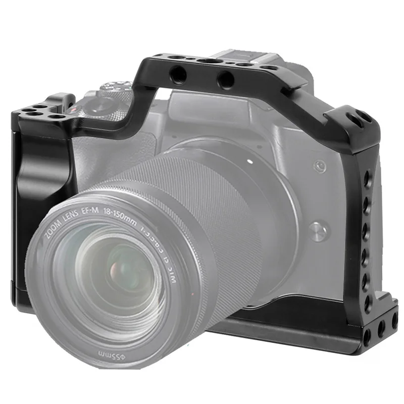 CNC Aliuminio Fotoaparatas Narve Canon EOS M50 / M5 DLSR Atveju Šaltas Batų Kalno Plėtra Apima Greitai Rease Plokštė Parama 4