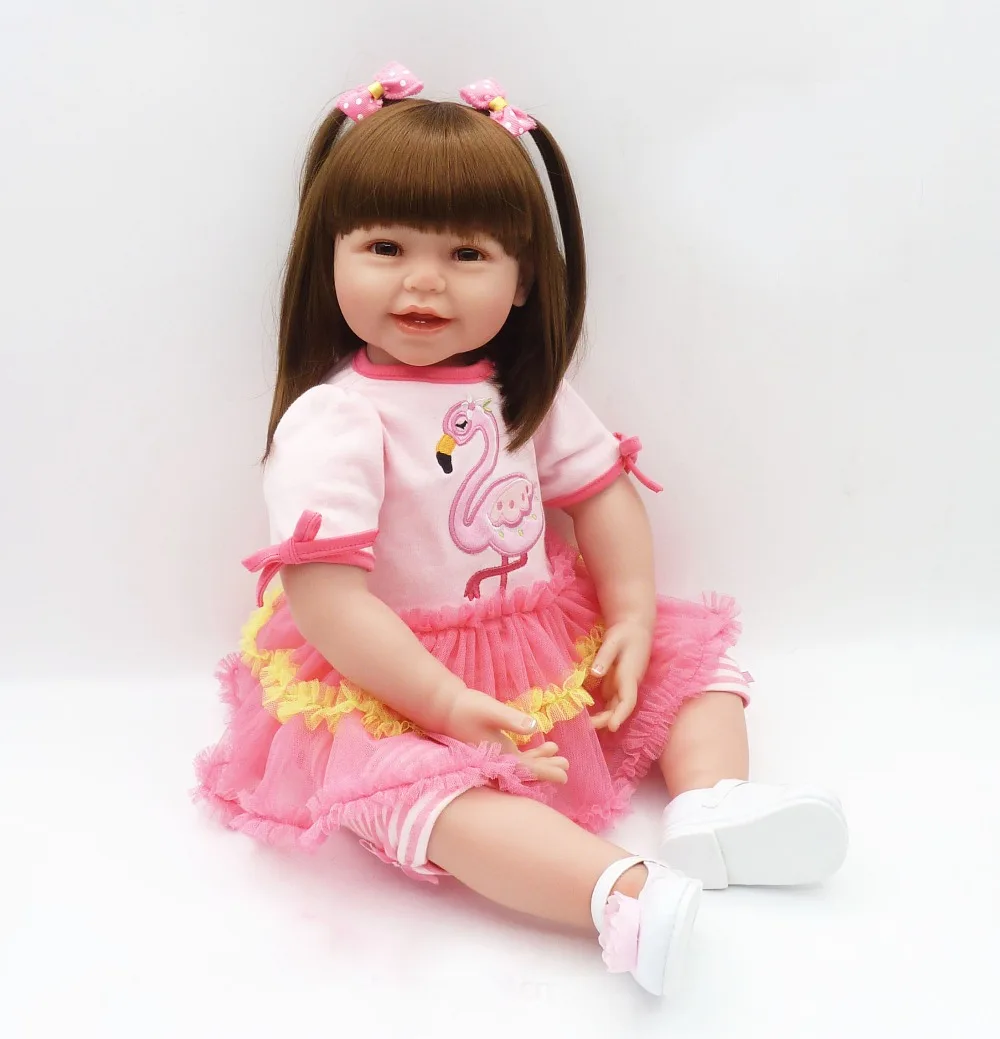 DollMai nauja mergina bebes atgimsta silikono lėlės didelio dydžio 61cm atgimsta kūdikių lėlės, žaislai vaikams, dovana princesė gyvas bonecas 4
