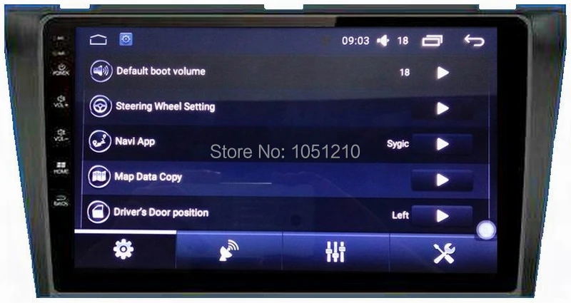 Ouchuangbo automobilio stereo gps navigacija Mazda 3 2007-2009 m. parama 1080P vaizdo grotuvas, WIFI, bluetooth, android OS 6.0 4
