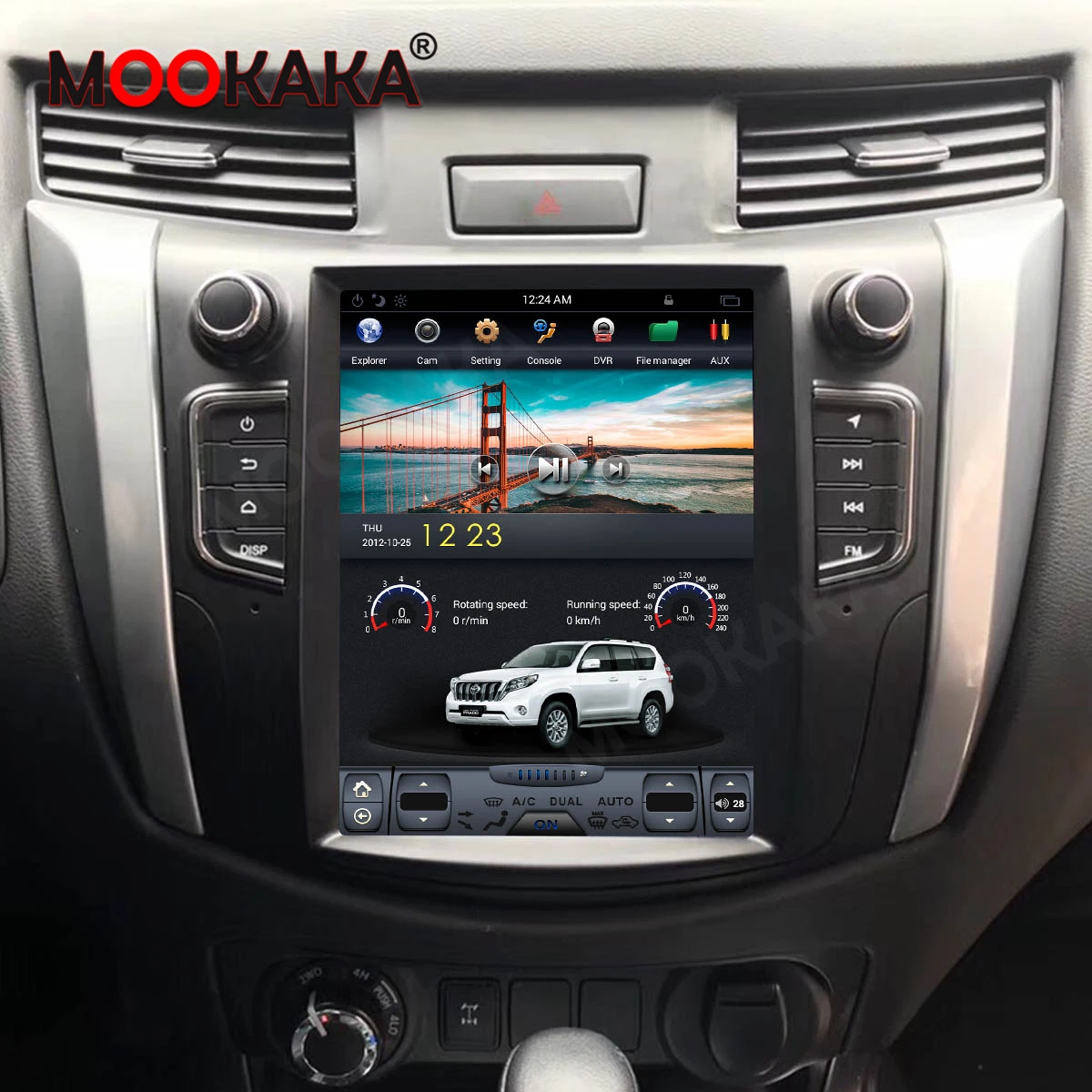 Tesla Stilius Android 9.0 Automobilio Radijo, GPS Navigacija NISSAN NP300-2019 Auto Multimedia Player Stereo Galvos Vienetas DSP Carplay 4