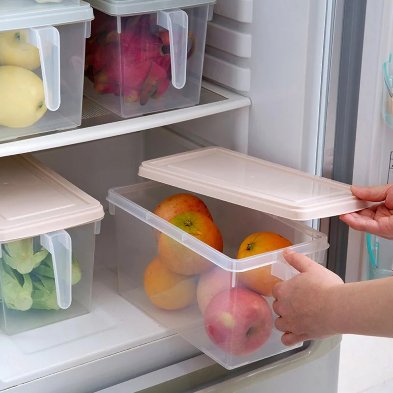 Virtuvės Skaidrus Šviežių padengti PP Grūdai, Pupelės Būti Uždaromos Namų Organizatorius Maisto Konteineris Šaldytuvas 4