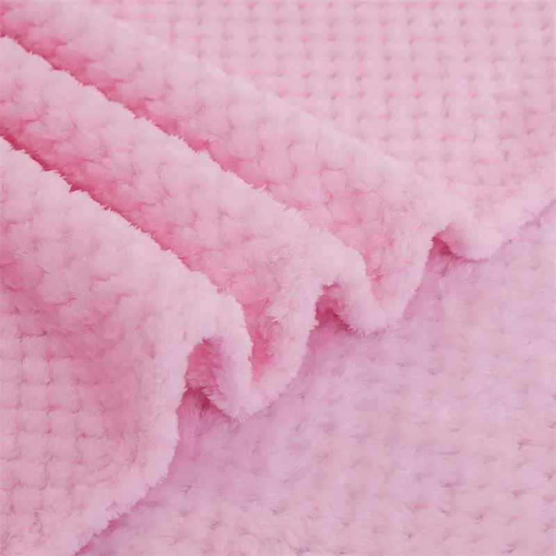 2020 m. Namų Tekstilės 200x230cm Polar Fleece Audinys Rožinės spalvos Lovatiesės Storas Vilnos Mesti Antklodę už Sofos 5