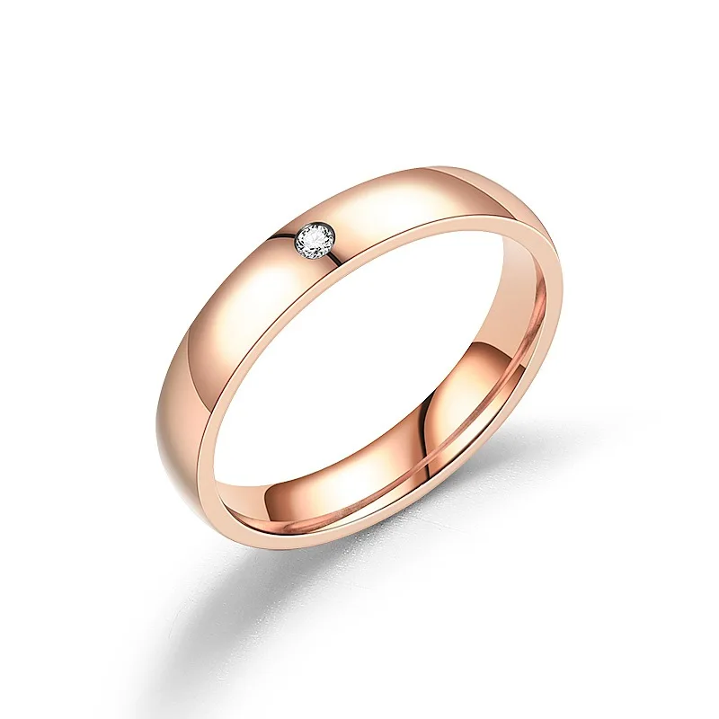 Bižuterijos titano plieno žiedas paprasta nišą nerūdijančio plieno pora žiedas vyrams ir moterims vestuvių žiedai 5