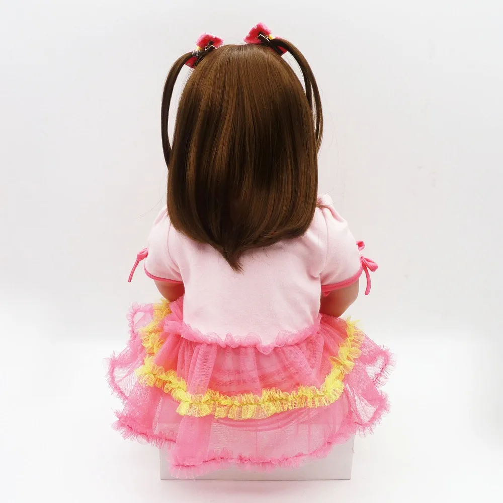 DollMai nauja mergina bebes atgimsta silikono lėlės didelio dydžio 61cm atgimsta kūdikių lėlės, žaislai vaikams, dovana princesė gyvas bonecas 5