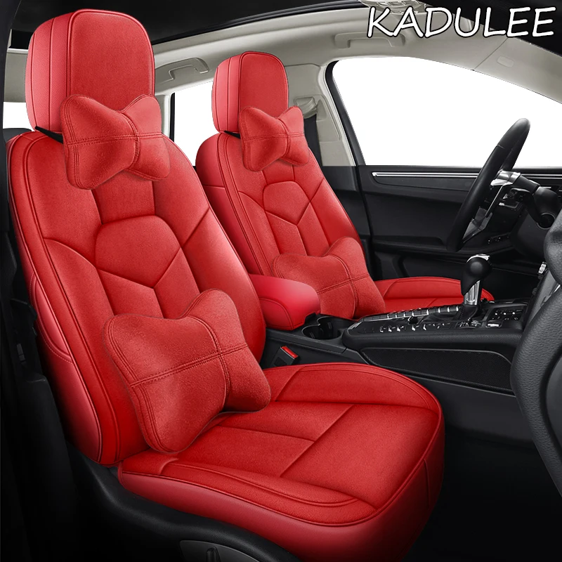 KADULEE užsakymą nekilnojamojo oda automobilių sėdynės padengti audi TT R8 a1 a3 8l 8p sportback A4 A5 A6 a7 a8 a8l Q3 Q5 Q7 automobilių priedai 5